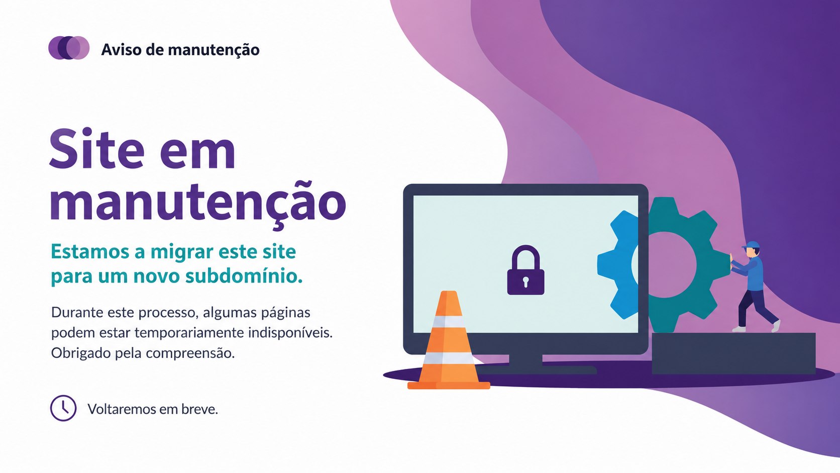 Site em manutenção